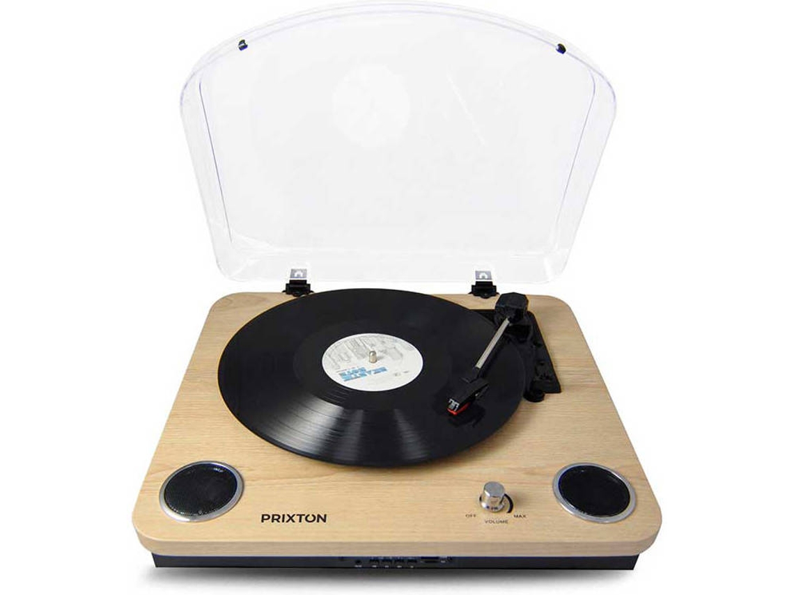 ION Audio Max LP - Reproductor de discos de vinilo/tocadiscos con altavoces  integrados, salida USB para conversión y tres velocidades de reproducción