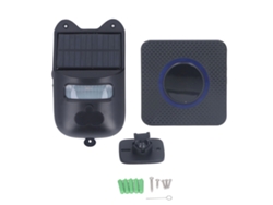 Timbre Solar Con Sensor De Movimiento Inalámbrico Infrarrojo, Alarma Para Granjas, Campings, Casas Y Jardines, Enchufe Ue De 110-240 V