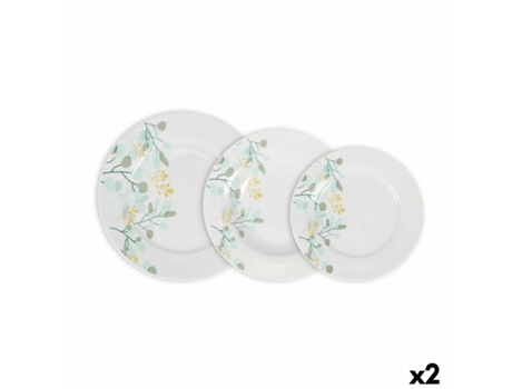Set de Vajilla LA MEDITERRÁNEA Rivoli (18 Piezas - Redonda)