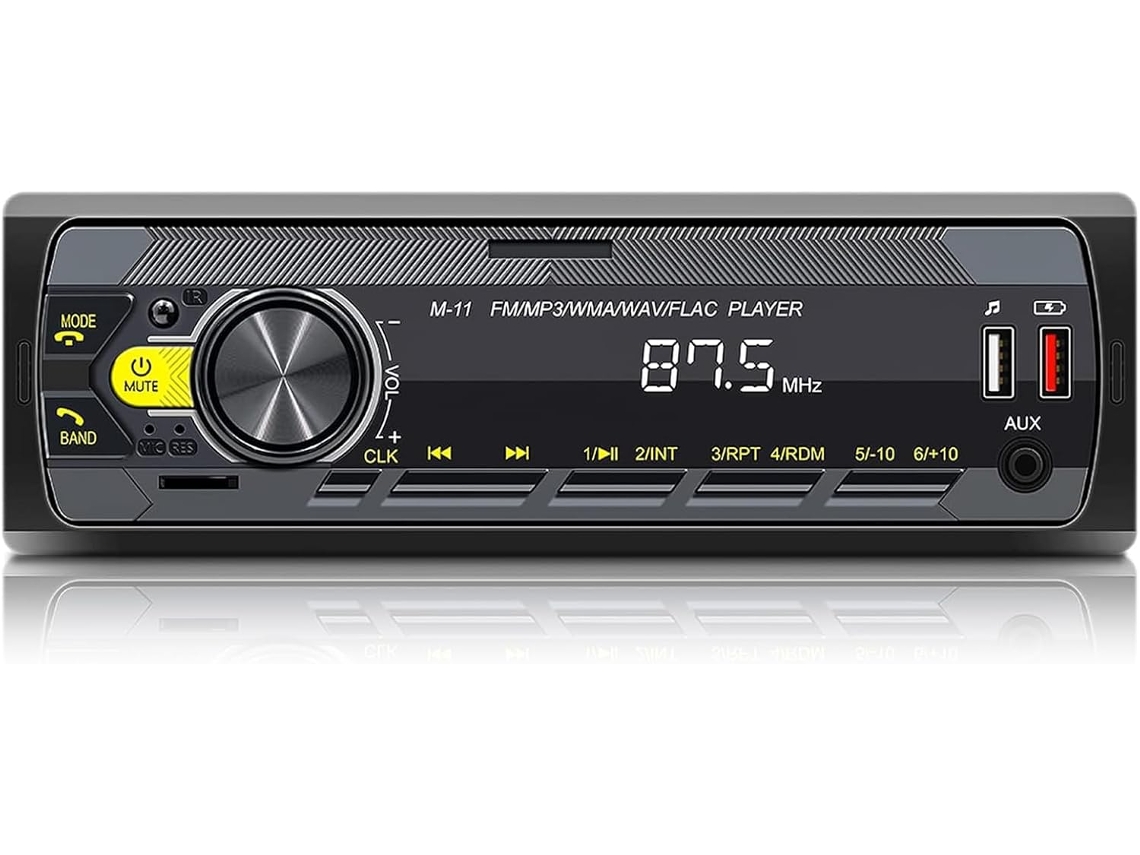 Rádio Automotivo Com Função Viva Voz Bluetooth, Suporta Assistente De Voz E Controle De Aplicativo De Celular