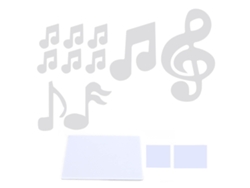Adhesivo Decorativo De Pared De Pvc Con Relieve De Nota Musical Para Dormitorio Y Sala De Estar - Plateado