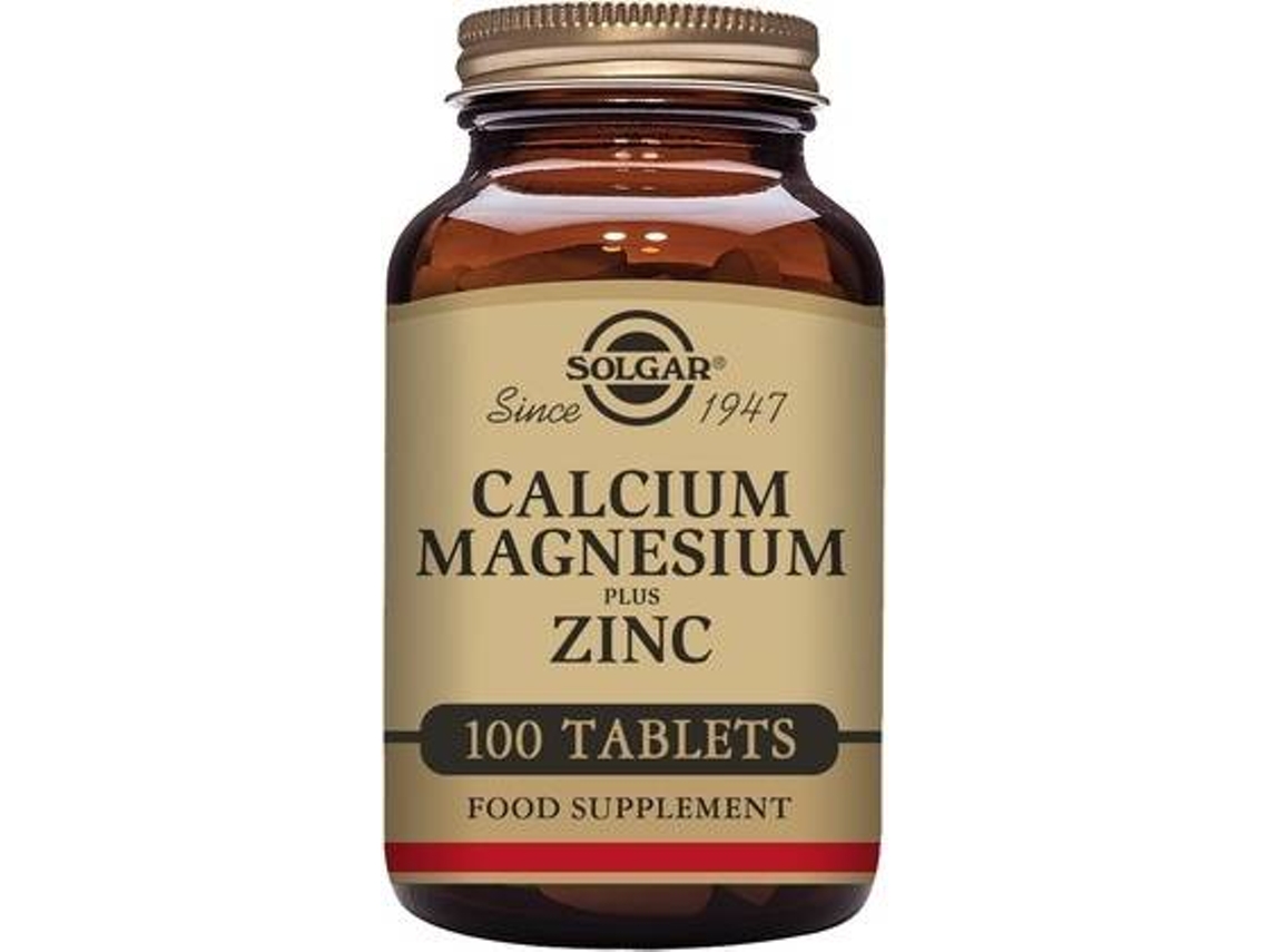Complemento Alimentar SOLGAR Cálcio Magnésio Plus Zinco (100 comprimidos)