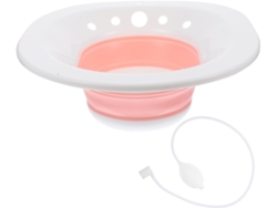 Bañera De Asiento Plegable Color Rosa Empolvado Para El Cuidado Posparto, Palangana Ligera.