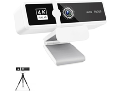 Cámara De Ordenador 4k De Alta Definición, Transmisión En Directo, Videoconferencia Usb, Blanca