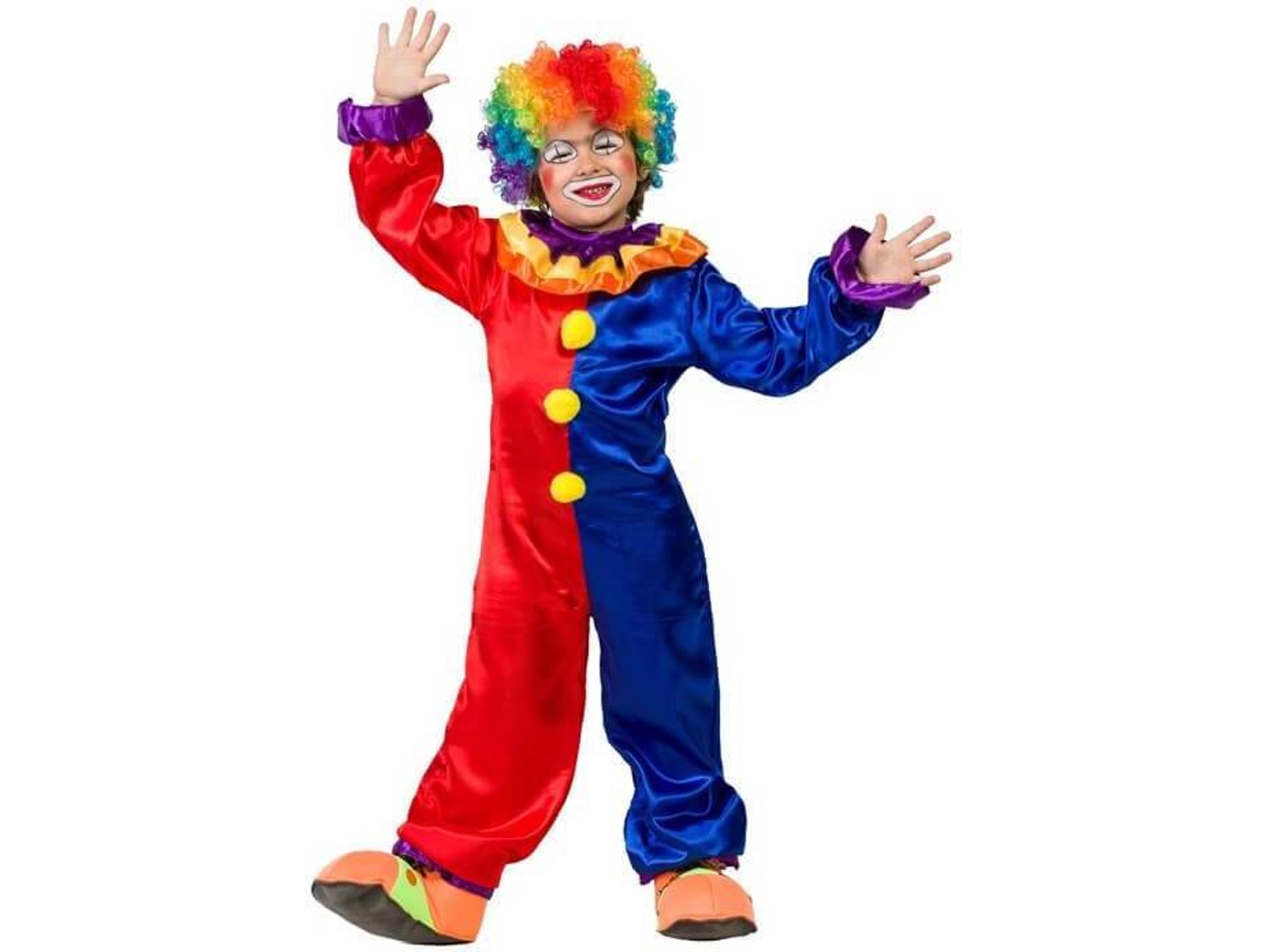 Disfraz de Niño DISFRAZZES Payaso Rojo Y Azul (Talla: 5 a 6 años)