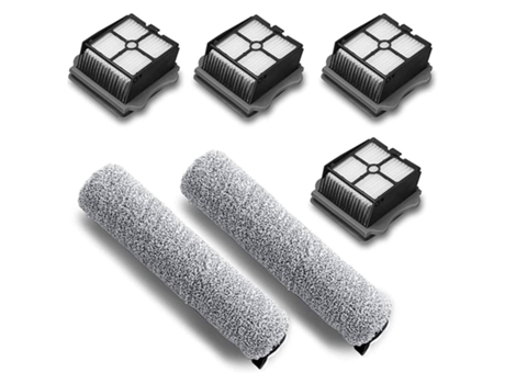 Kit de filtros y cepillo giratorio de repuesto para aspiradora, Compatible con aspiradora en seco y húmedo inalámbrica Floor One S3