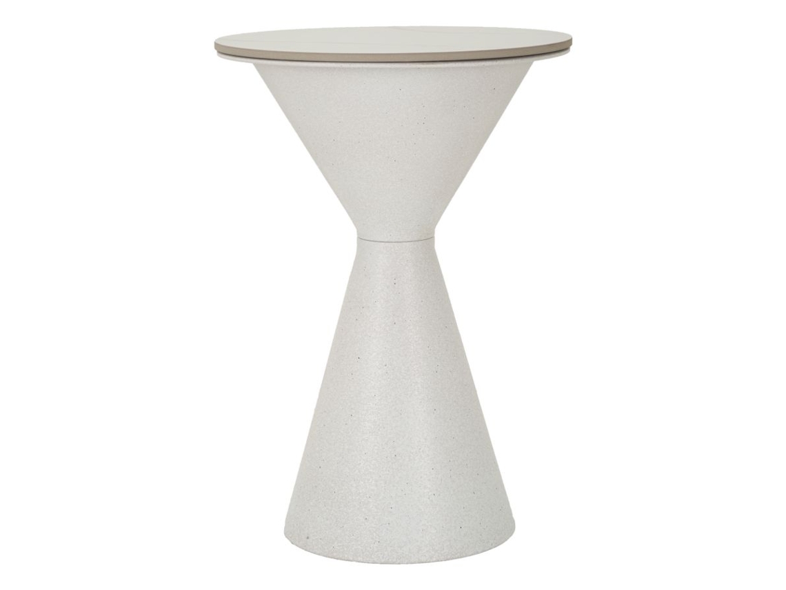 Mesa Doble Blanca Cm Ø 44,5x63 Mauro Ferretti
