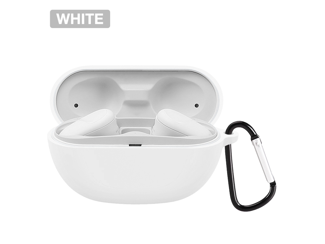 Capa Protetora De Silicone Com Carabiner Resistente A Poeira Para Fone De Ouvido Sony Wf-sp800n
