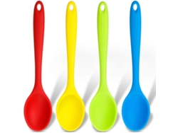 Set de 4 Cucharas de Silicona - Utensilios Antideslizantes TRUYUETY