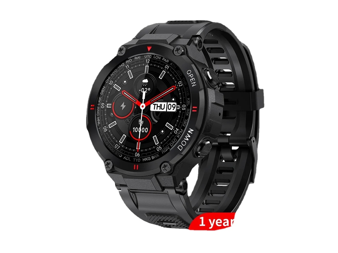 Reloj inteligente K22 con llamada Bluetooth para hombre, rastreador de actividad/deporte al aire libre, ritmo de reproducción de música, reloj inteligente para Android IOS VEANXIN