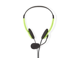 NEDIS Auriculares Flexibles para PC Verde