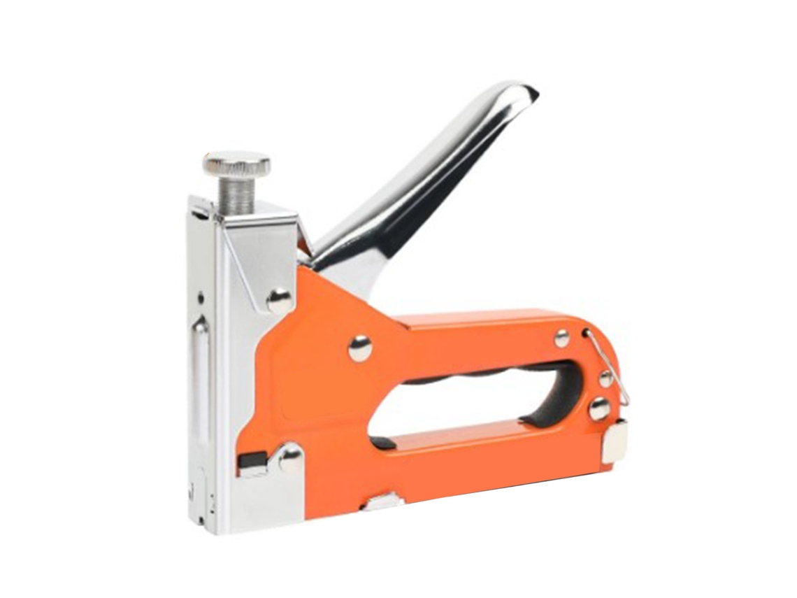 Pistola De Grampos Manual Ajustável De Força Para Carpintaria Diy Com 600 Grampos