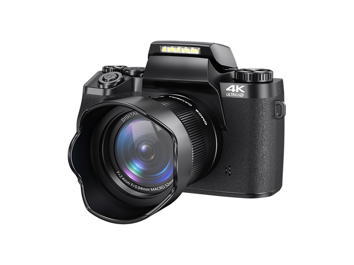 Cámara Réflex Digital Szsmart Sc5 4k Ultra Hd De 64 Mp Con Wifi, Gama Básica, Pantalla Táctil De 4 Pulgadas, Zoom 16x (negro)