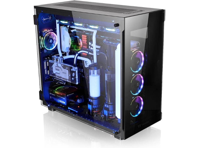 Caja PC THERMALTAKE View 91 TG RGB (ATX Full Tower - Negro)