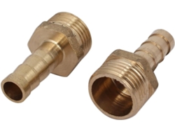 Adaptador De Acoplamiento Para Tubo De Manguera Con Rosca Macho 3/8bsp De 8 Mm, 2 Piezas