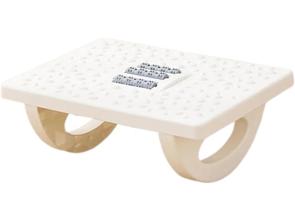 Ajustable Reposapiés Oficina, Debajo Del Escritorio, Altura Masaje Multicolor, Blanco
