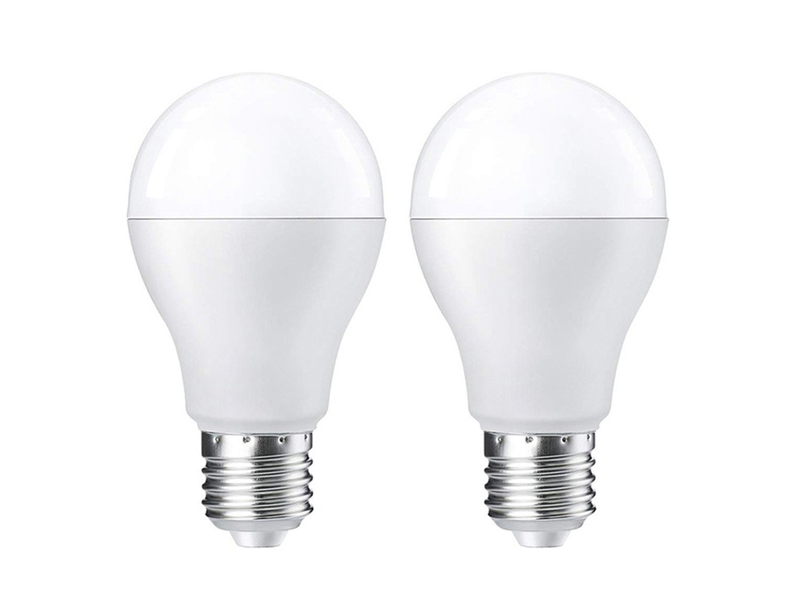 Bombillas LED 2026 E27 7W Equivalente a A19 6500K Luz blanca diurna Base de rosca mediana No regulables 2 unidades Aoresac