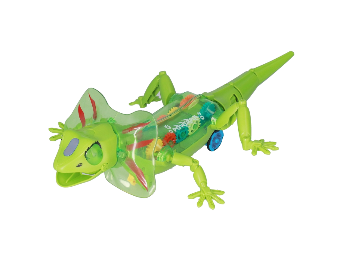 Modelo De Lagarto Elétrico Andante Com Luz E Música Detachável Brinquedo Para Crianças