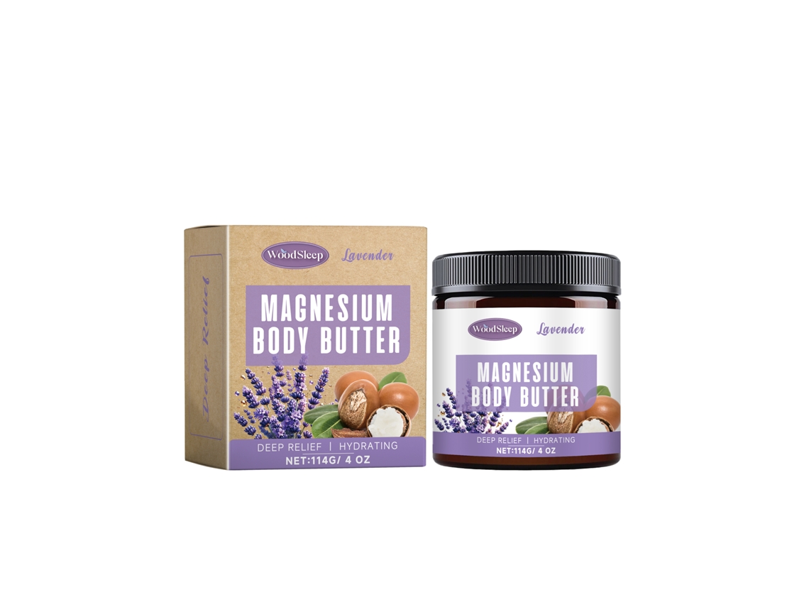 Loción corporal de lavanda con hidratación profunda y aroma relajante.