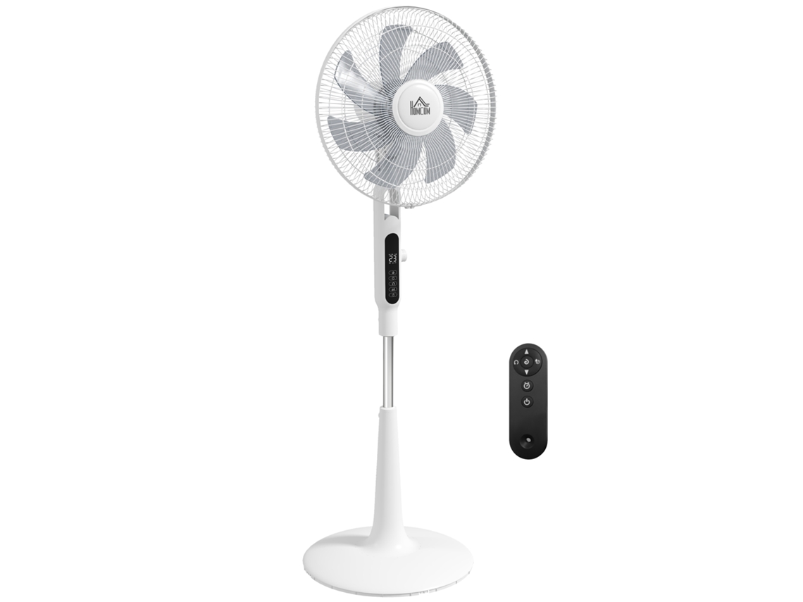 Ventilador De Pedestal, Ø42cm, 40w, 3 Modos, 28 Velocidades, Antimosquitos, Altura Regulable, Oscilación 75°, Blanco
