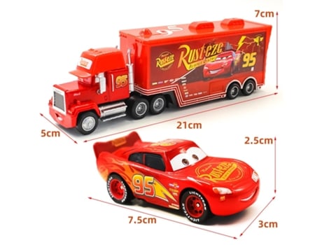 Set takara tomy pixar car 3 jackson mack uncle truck 1:55 diecast metal car model toy boy christmas gift