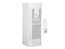 Aire Acondicionado Portátil Con 3 Velocidades, Depósito De 120 Ml Y Luz Nocturna Usb Para Dormitorio U Oficina.