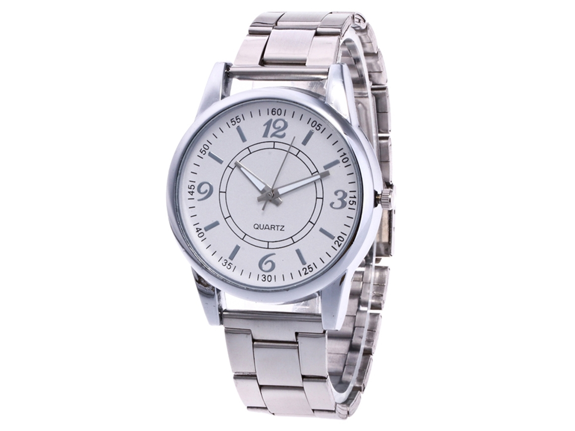 Reloj De Pulsera Unisex De Cuarzo Zhoulianfa, Brazalete De Acero, Esfera Redonda Plateada.