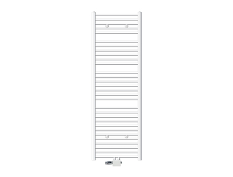 Conexión central de radiador de baño 600 x 1800 mm Recto blanco con termostato LUXEBATH