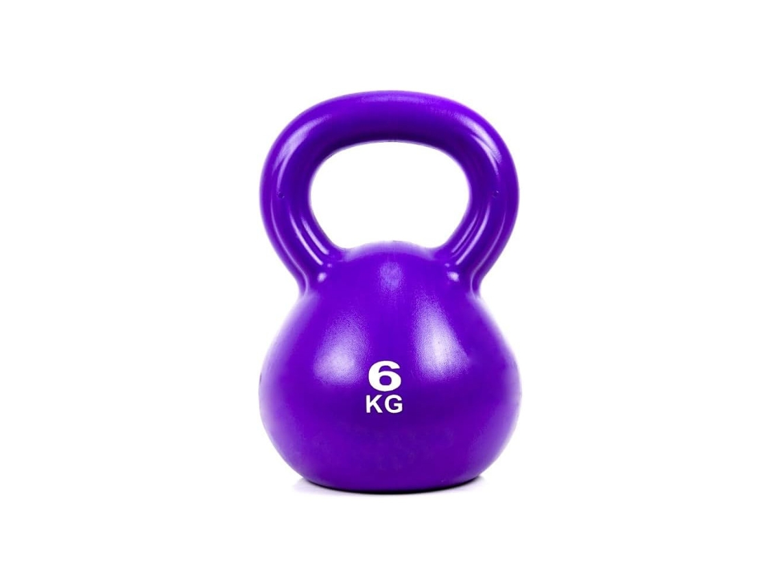 Mancuerna rusa Coshano de 6 kg con relleno de arena y mango ancho antideslizante para entrenamientos y ejercicios en casa