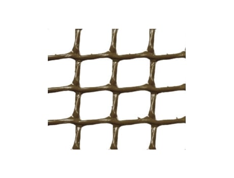 MALLA PLASTICA CUADRADA 1x1 cm MARRÓN 1x25 m