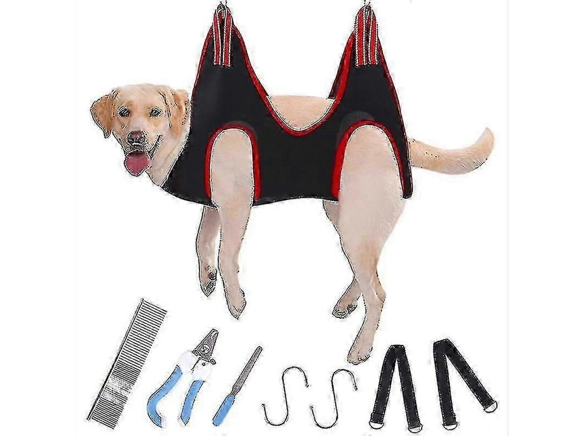 Red De Suspensión Para Bañar Y Acicalar Perros Con Cortaúñas, Tallas S, M, L.