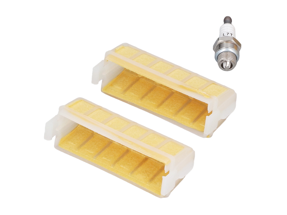 Filtro De Aire 1123 120 1613 Con Bujía Para Motosierra Stihl Ms210 Ms230 Ms250 021 023 025 (2 Unidades)