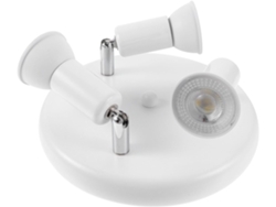 Focos Led Redondos Para Techo, 3 Cabezales, 9 W, Acero Inoxidable, Luz Blanca Fría, Ajustables, Iluminación Interior.