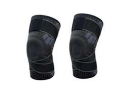 Joelheiras Respiráveis ​​ajustáveis ​​adequadas Para Esportes E Fitness 1 Par (preto/xl)