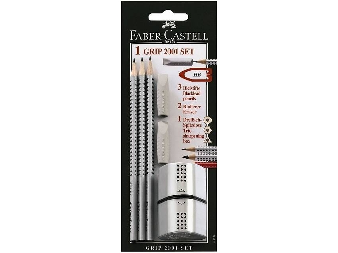 Lápiz de Grafito FABER-CASTELL 117098 (3 Un - Gris)