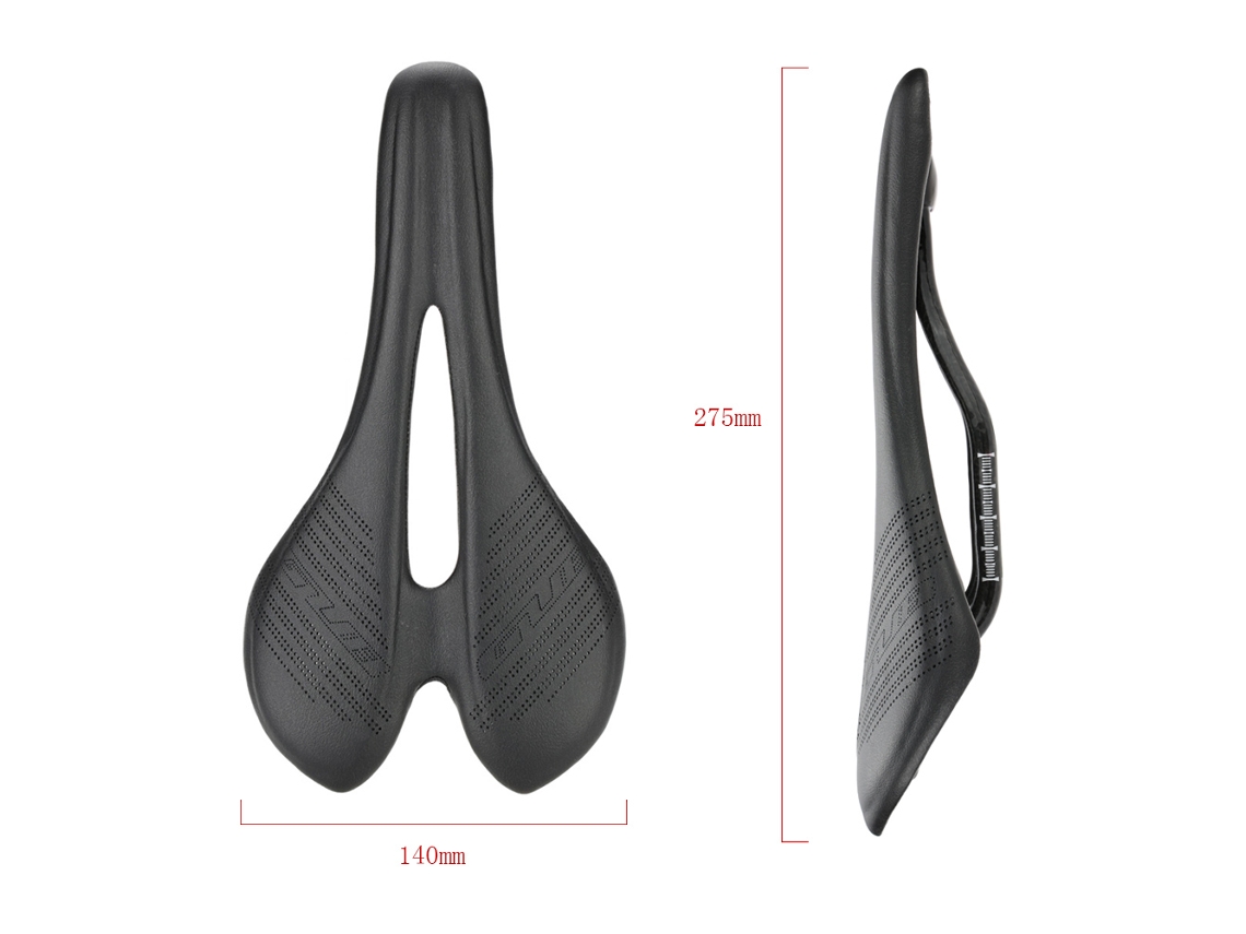 Sillín ligero de fibra de carbono para bicicletas de carretera