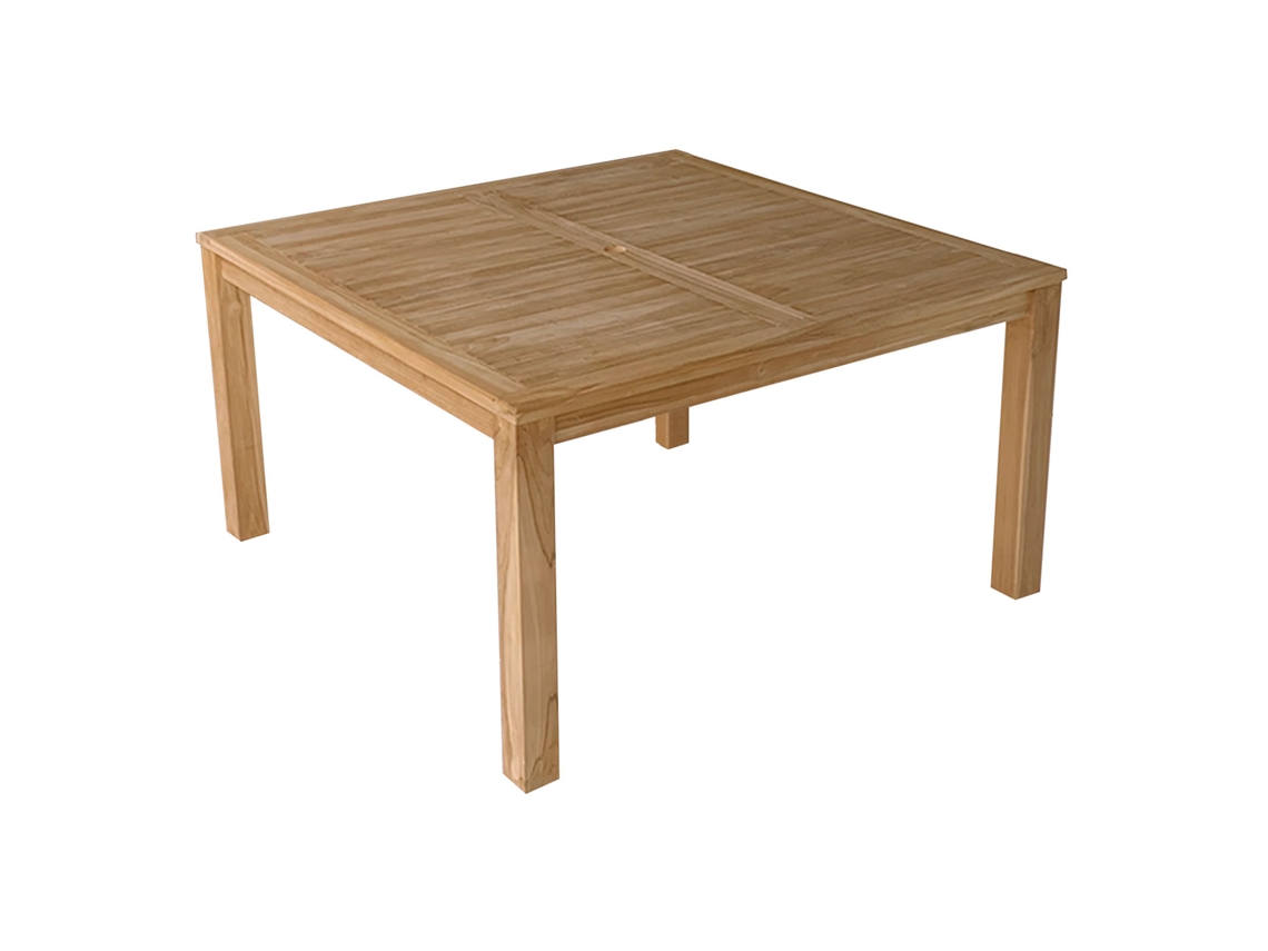 Mesa cuadrada de 140 cm en teca Java Happy Garden