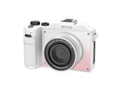 Cámara Digital 5k, Cámara Para Vlogs Con Fotos De 80 Mp, Video 5k, Zoom 18x, Lente Dual, Aplicación Remota Wi-fi (blanca)