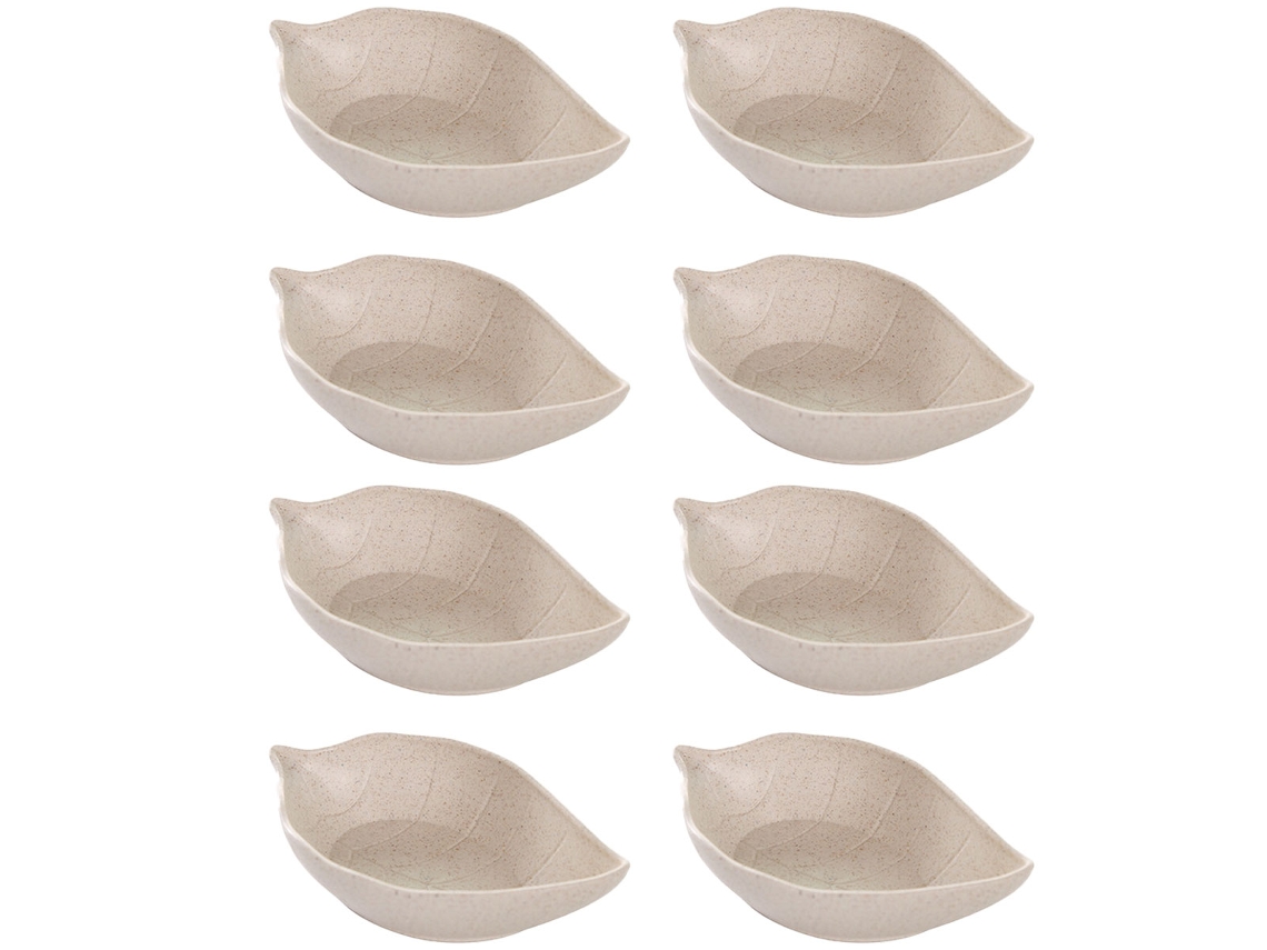 Juego de 8 platos laterales en forma de hoja - 11,5 cm MEOIRUERY