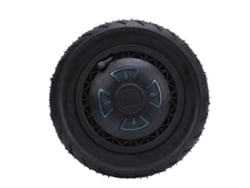 Buje de motor sin escobillas de 10 pulgadas (modelo 2026) para patinete eléctrico con absorción de impactos de goma y aluminio.