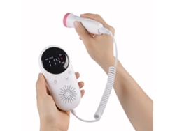 Monitor cardíaco fetal Doppler prenatal de uso doméstico con pantalla LCD para mujeres embarazadas.