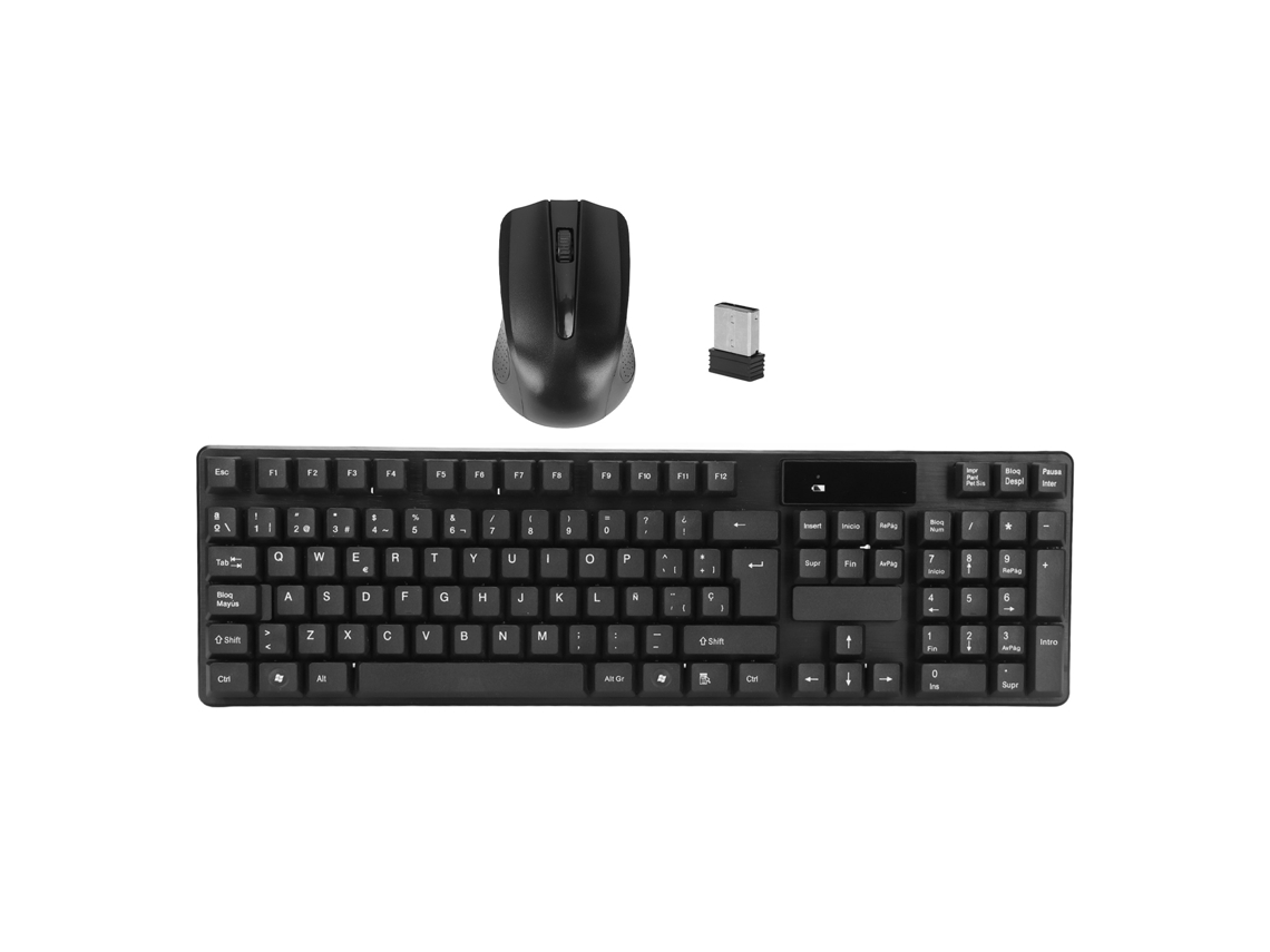 Combo Inalámbrico De Teclado Y Ratón 2.4g, Silencioso, Portátil, 1600 Ppp Para Portátil, Notebook, Pc, Ordenador