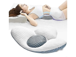 Rebe-almohada Lumbar Ortopédica Para Apoyo En El Sueño Y Alivio De La Ciática