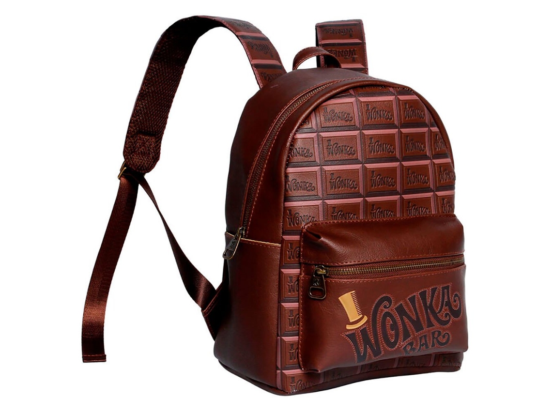 Mochila Unisex KARACTERMANIA Charlie e a fábrica de chocolate wonka bar 31 cm (Castanho - Tamanho Único)