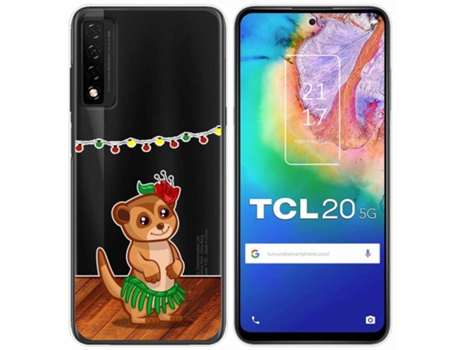 Carcasa TCL 20 5G TUMUNDOSMARTPHONE Dibujos Transparente Multicolor