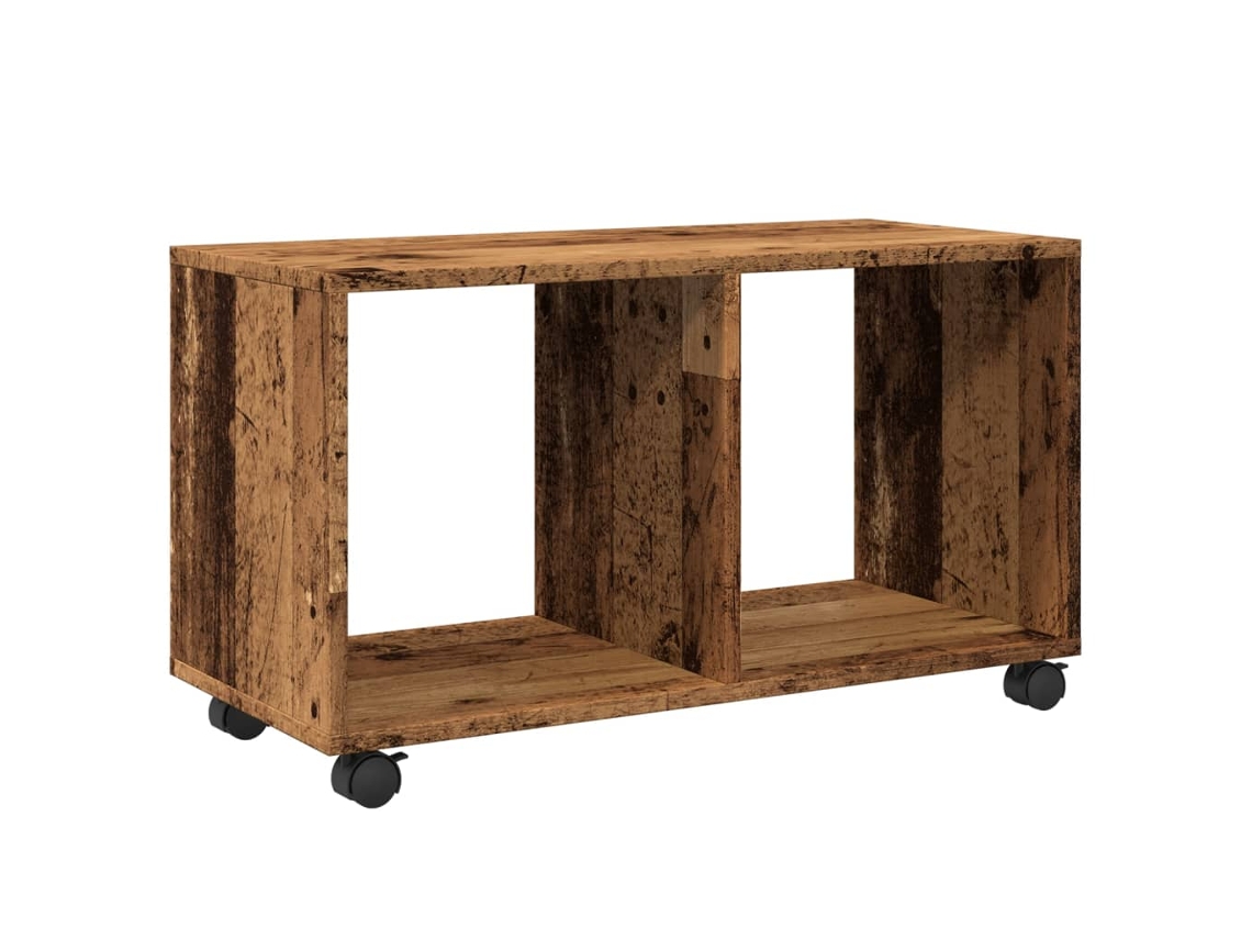 Maison Exclusive - Armario Con Ruedas Madera Ingeniería Envejecida 72x33x42,5 Cm