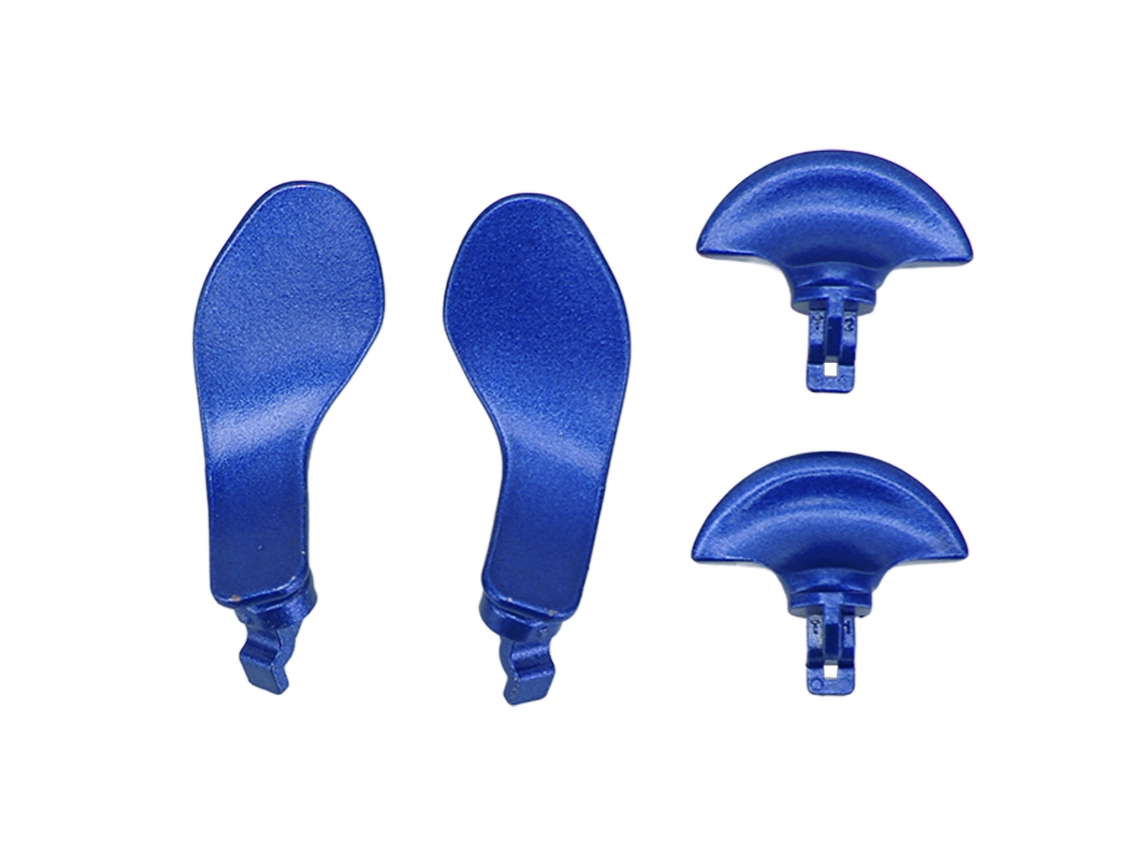 4pcs Remates Traseiros De Metal Para Ps5 Edge Controller Botões Substituição Profissional Azul
