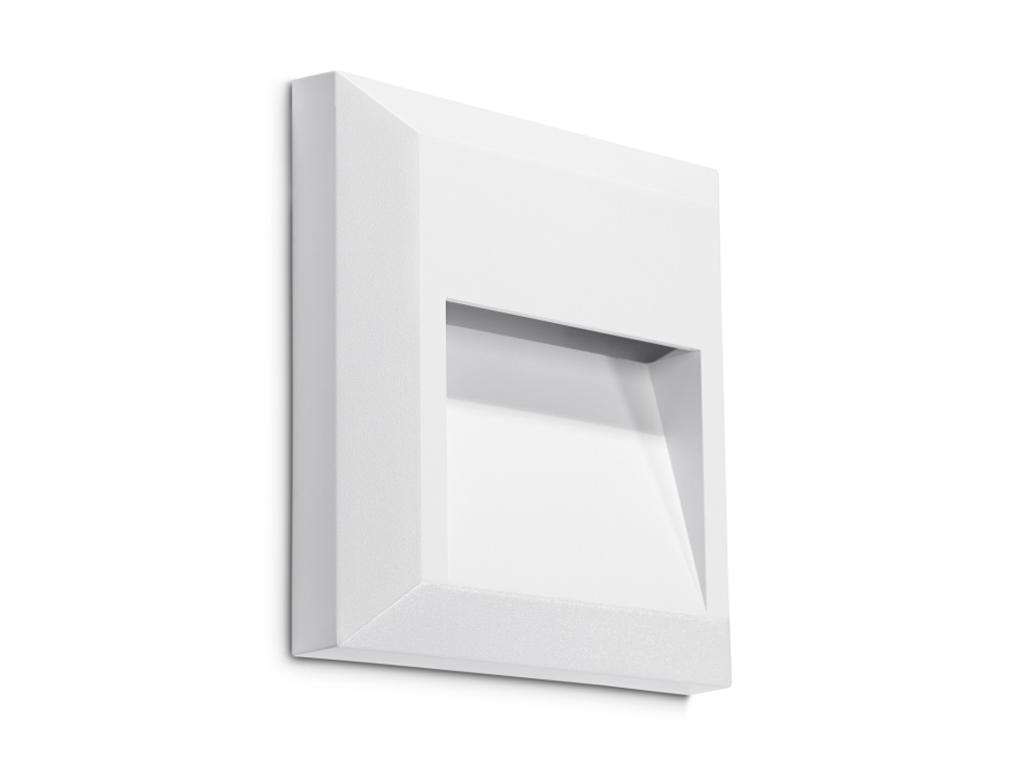 Aplique de Pared LEDS·C4 Kossel Indirect Square (Blanco - LED - 1.5W)