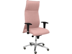 Silla de Escritorio Ejecutiva PYC Albacete Rosa con ruedas antiarañazos (Brazos Ajustables - Tejido)