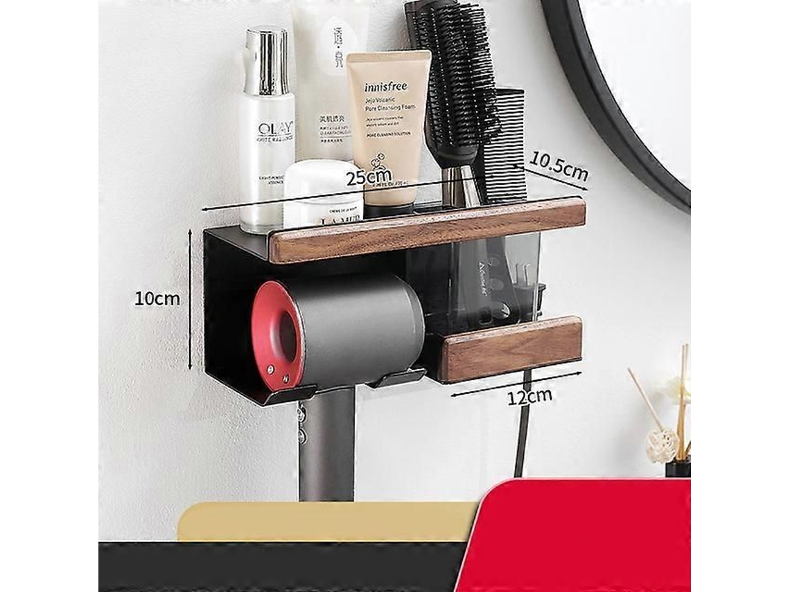 Soporte para secador de pelo, accesorio de baño, organizador de pared GOKOCO